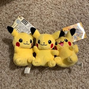 Pikachu plushie keychain
